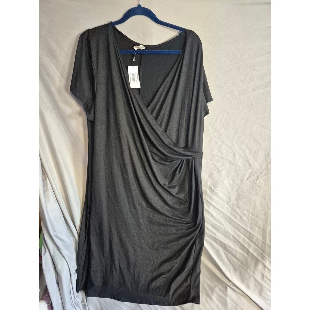 24seven Comfort Apparel Black Dress 3X Plus‎ Size Womens